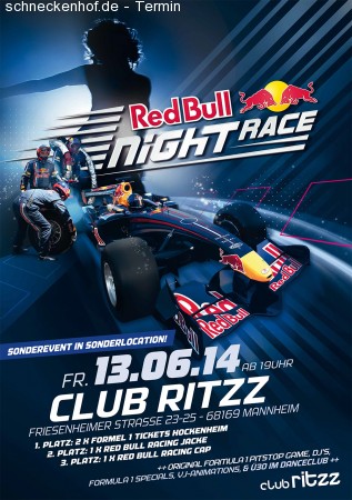 Red Bull Night Race Werbeplakat