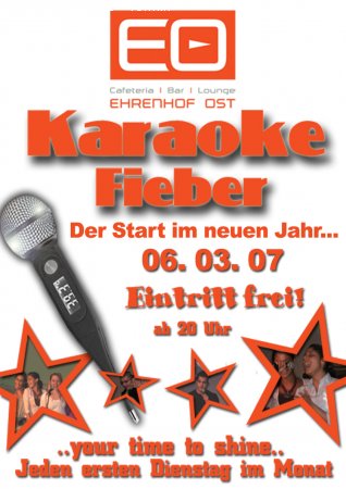 Karaoke - Fieber Werbeplakat