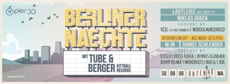 Berliner Naechte /W Tube&Berger Werbeplakat
