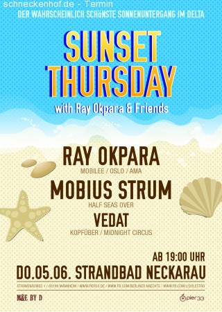 Sunset Thursday - Ray Okpara and friends Werbeplakat