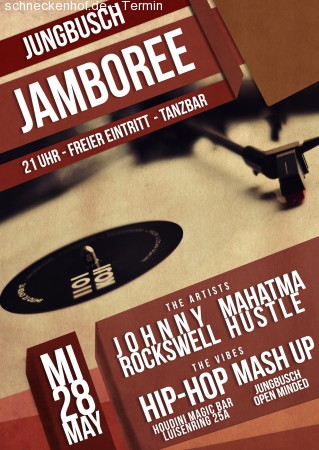 Jungbush Jamboree Hip-Hop & Mash Up Werbeplakat