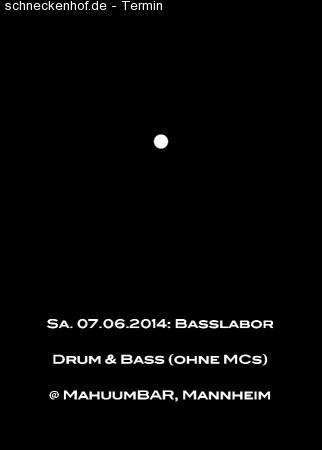 Basslabor (Drum & Bass, Dubstep, no MCs) Werbeplakat