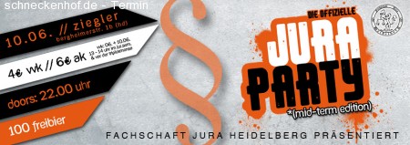 Jura Party Werbeplakat