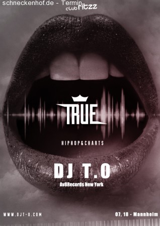 True  DJ T.O Werbeplakat