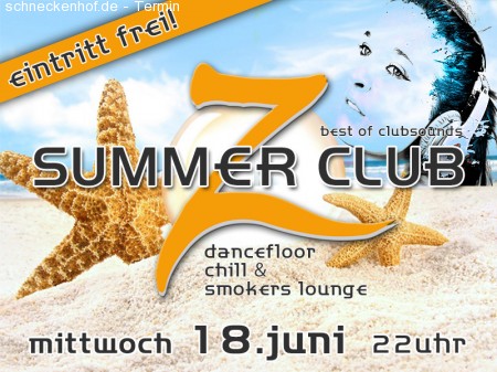 Summer Club Werbeplakat