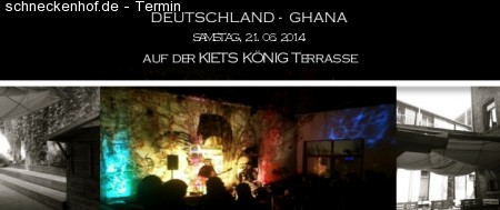 Deutschland - Ghana Werbeplakat