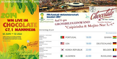 Chocolate WM Brasil Werbeplakat