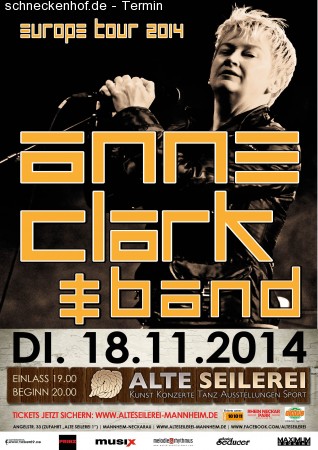 Anne Clark & Band Werbeplakat