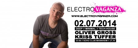 Electrovaganza - Oliver Gross in the Mix Werbeplakat