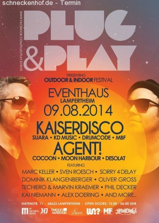 Plug And Play – Open Air & Indoor Festiv Werbeplakat