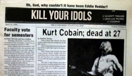 Viertelfinale + Kill Your Idols, 90er Werbeplakat