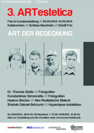 Arte Estetica 2014 Kunstausstellung Werbeplakat