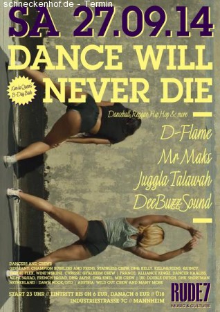 Dance Will Never Die! Werbeplakat