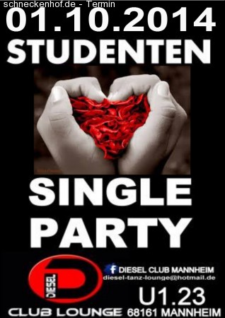 Studenten single Party Werbeplakat
