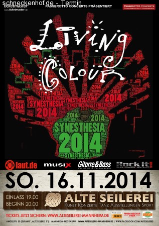 Living Colour Werbeplakat