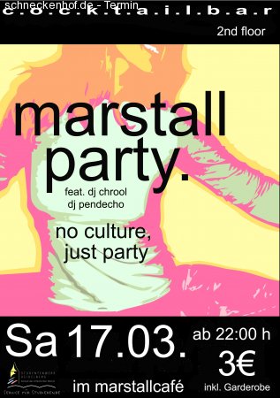 Marstall Party Werbeplakat