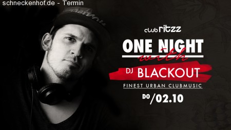 One Night with DJ Blackout Werbeplakat