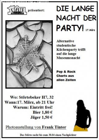 Die Lange Nacht der Party Werbeplakat