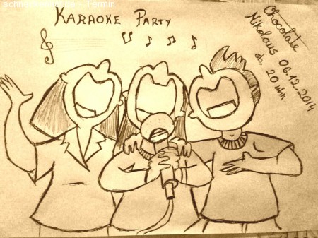 Chocolate Karaoke Party Werbeplakat