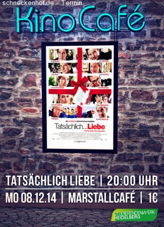 KinoCafé - Tatsächlich Liebe Werbeplakat