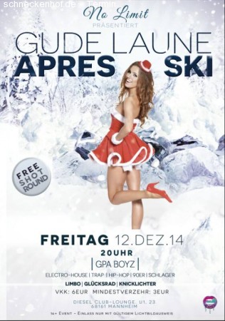 Gude Laune Apres Ski - No Limit Werbeplakat