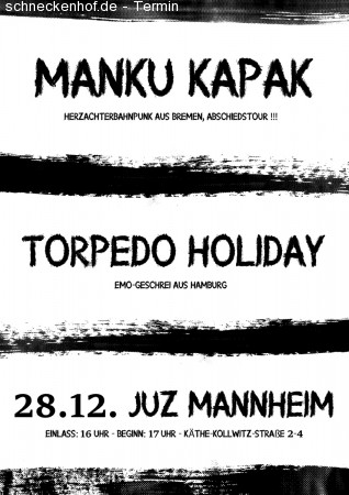 Manku Kapak & Torpedo Holiday (live) Werbeplakat