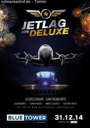 Jetlag Deluxe 2015 - Silvester Clubnight Werbeplakat
