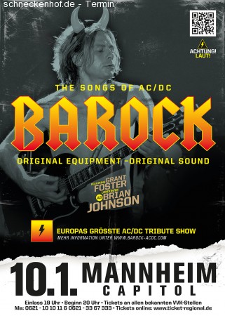 BAROCK AC/DC Werbeplakat