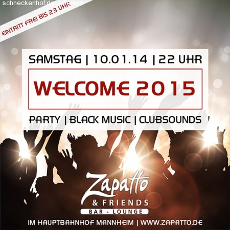 Welcome 2015 Party Werbeplakat