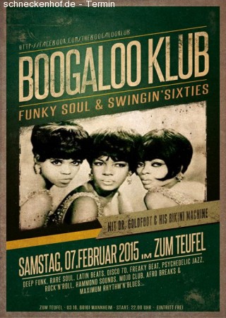 Boogaloo Klub Werbeplakat