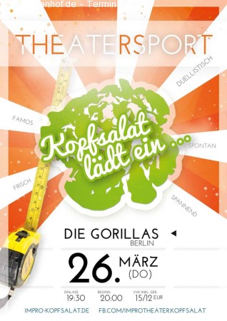 Kopfsalat lädt ein... Theatersport! Werbeplakat