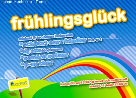 frühlingsglück Werbeplakat