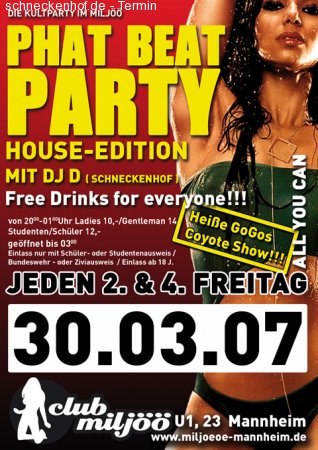 Phatbeat Party House Edition Werbeplakat