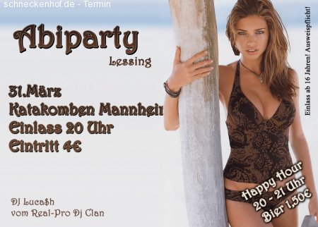 Abi Party Werbeplakat