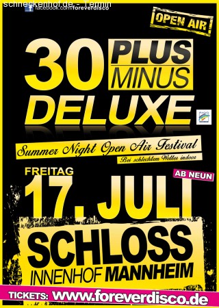 30 Plus Minus Deluxe Open Air Festival Werbeplakat