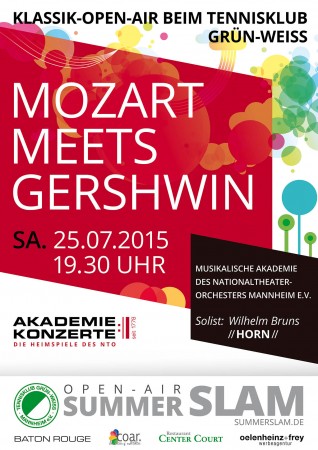 Mozart meets Gershwin Werbeplakat