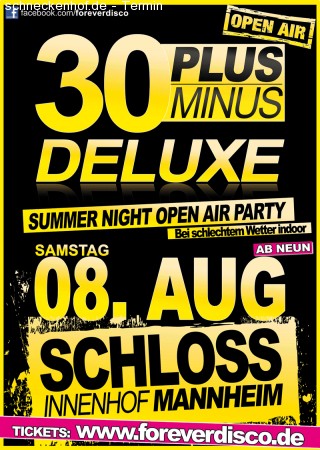 30 Plus Minus Deluxe Open Air Festival P Werbeplakat