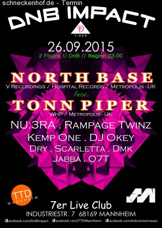 DnB Impact // North Base feat. Tonn Pipe Werbeplakat