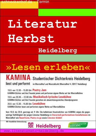 Heidelberger Literaturherbst Werbeplakat