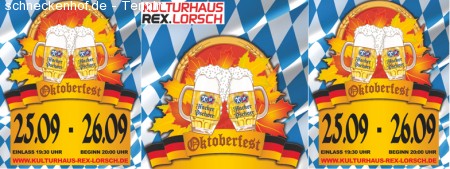 Oktoberfest im Kulturhaus REX Werbeplakat