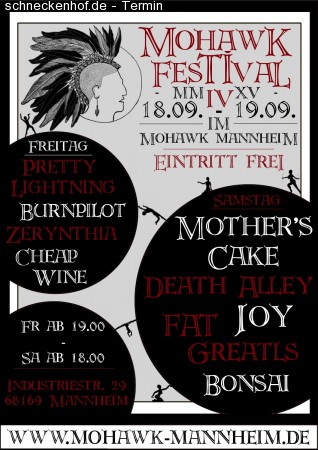 Mohawk Festival - Tag 1 Werbeplakat