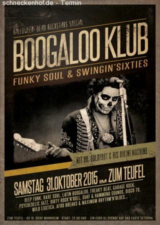 Boogaloo Klub Werbeplakat