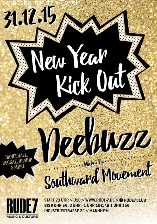 A NEW YEAR KICK OUT! Dancehall & HipHop Werbeplakat