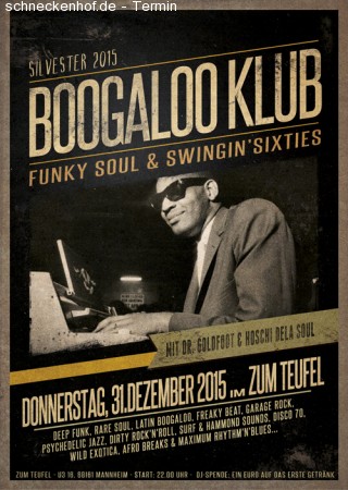 Boogaloo Klub: Silvester Special Werbeplakat