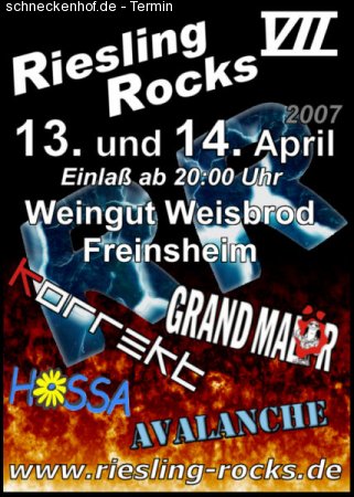 Riesling Rocks VII - Freitag Werbeplakat