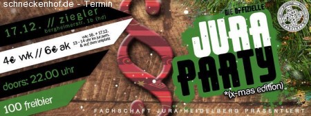 Die offizielle JURA-PARTY - X-Mas Editio Werbeplakat