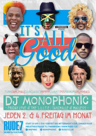 It´s All Good w DJ Monophonic Werbeplakat