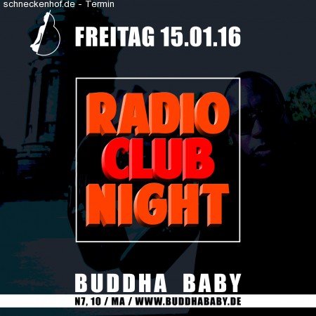 Radio Club Night Werbeplakat