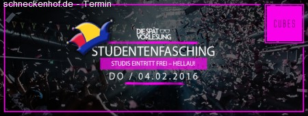 STUDENTENFASCHING Mannheim | CUBES Club Werbeplakat