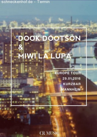 Dook Dootson & Miwi La Lupa - Live Tour Werbeplakat